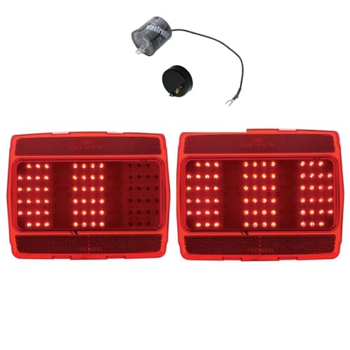 Red Set of 2 LED Sequential Tail Light for Ford Mustang H390835