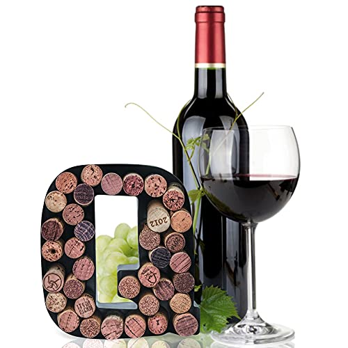 Metal Letter Wine Cork Keepsake Saver & Holder Z501