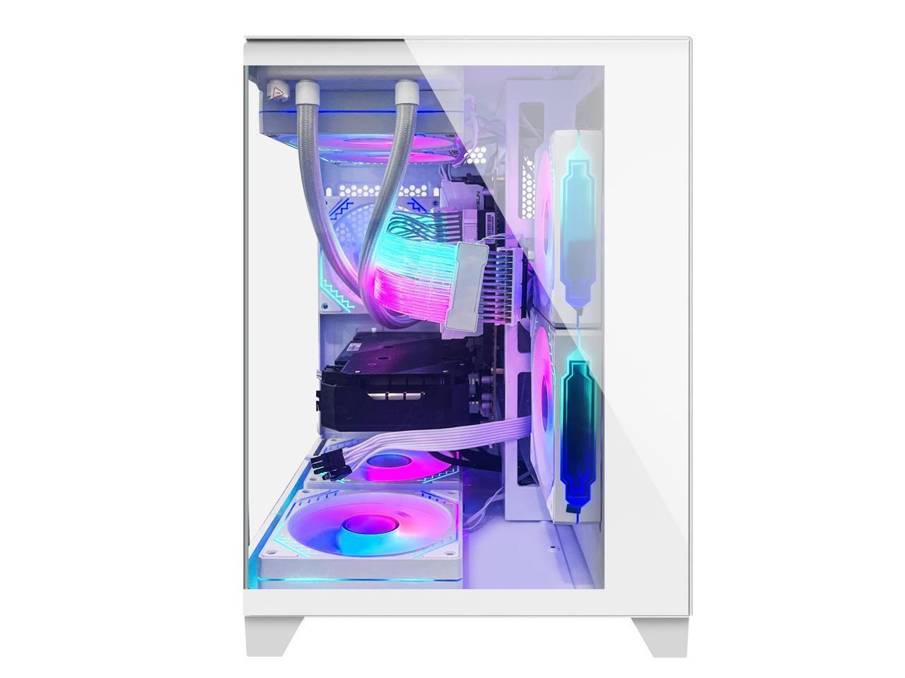 White Gaming Desktop PC with Liquid Cooler C847