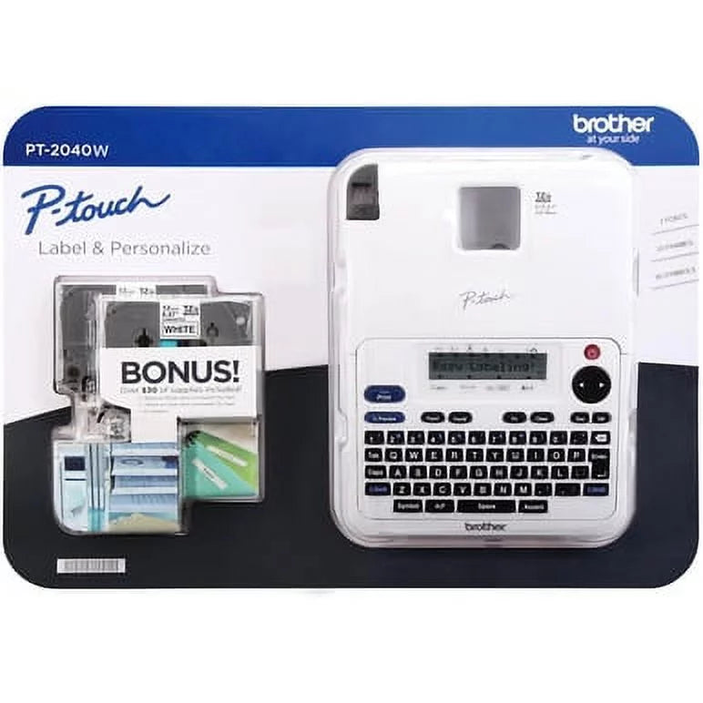 White Labeler Maker with 2 Label Tapes & AC Adapter A883