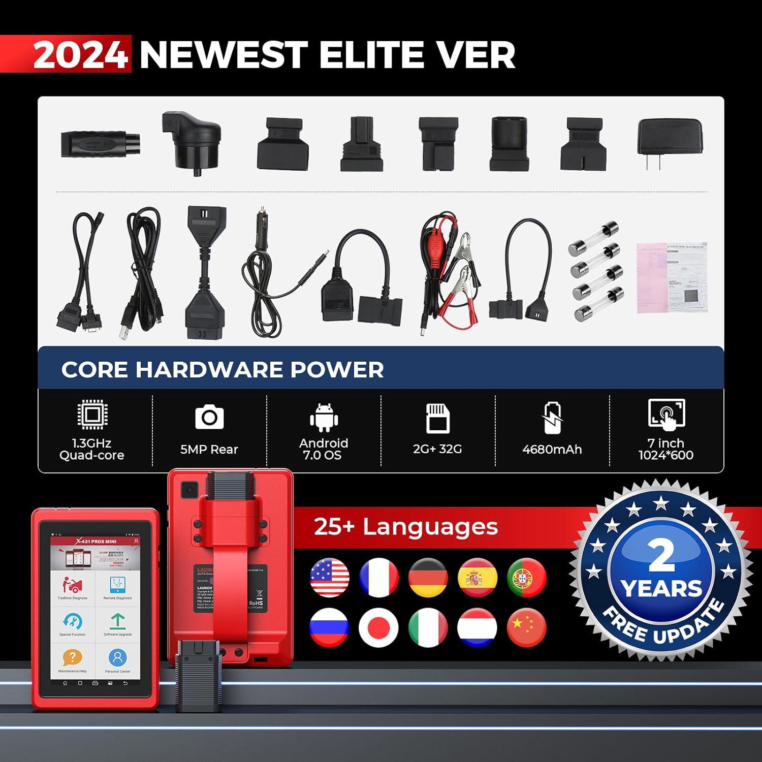 ECU Coding Diagnostic Scanner Bi-Directional Scanner with Bluetooth T804