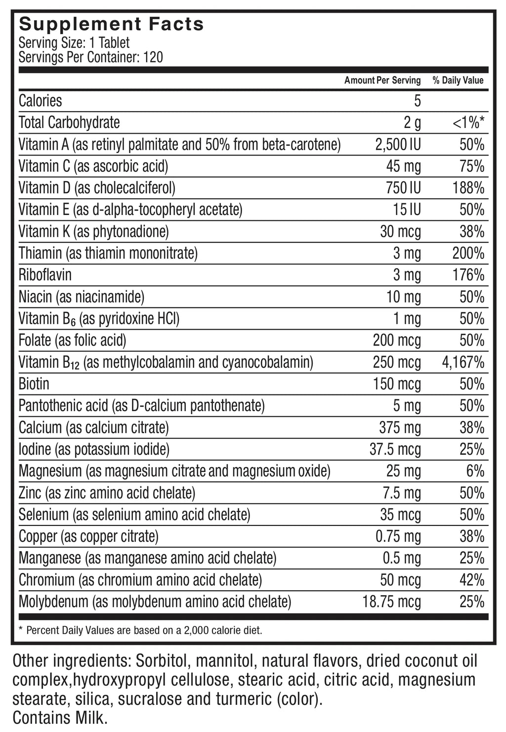 2-in-1 Bariatric Multivitamin with Calcium Citrate Chewables, Orange Pineapple, 120 count A979428