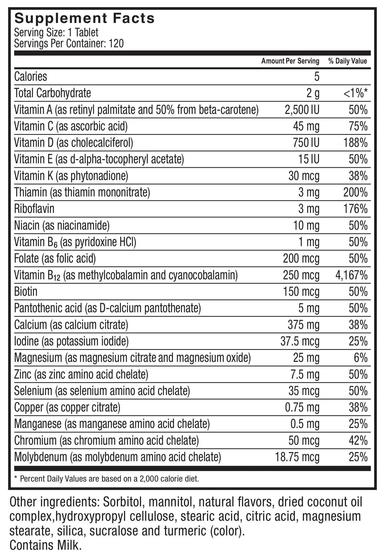 2-in-1 Bariatric Multivitamin with Calcium Citrate Chewables, Orange Pineapple, 120 count A979428