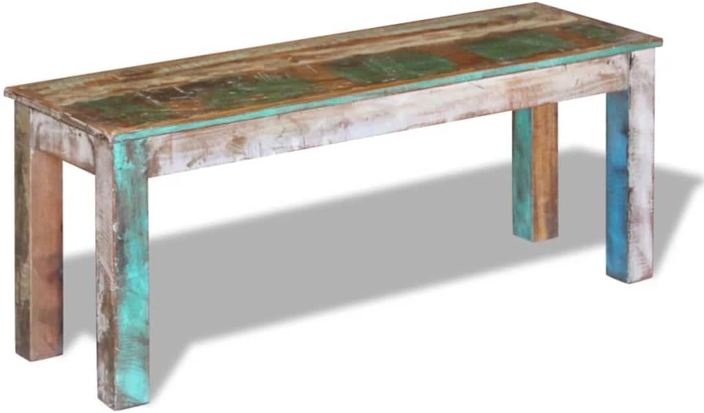 Solid Reclaimed Wood Bench 43.3"x13.8"x17.7" T56776