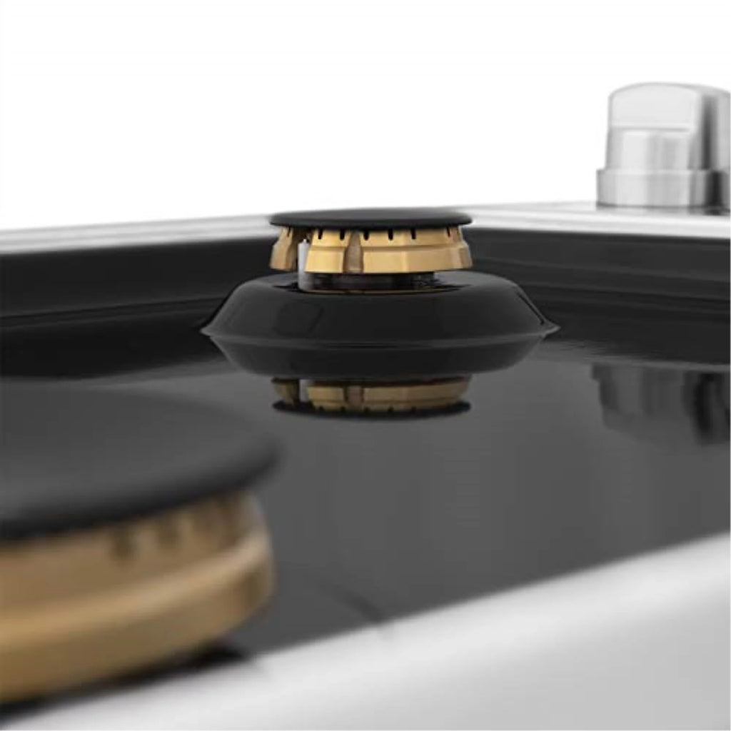 30 in. Dropin Cooktop with 4 Gas Burners and Black Porcelain Top M7083
