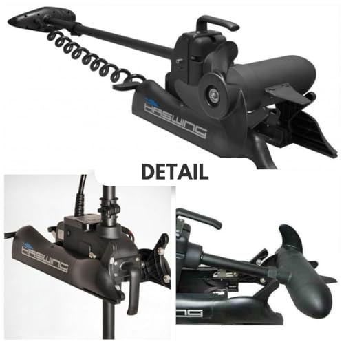 12V 55LB 54 Inch Shaft Electric Trolling Motor with Remote Control K841322