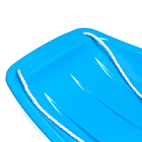 35in Kids Plastic Snow Sled with Pull Rope E2926