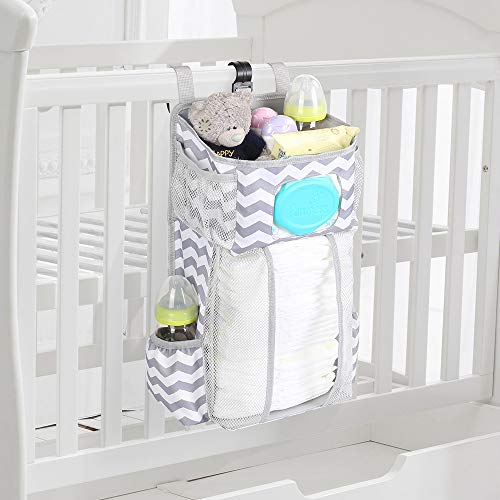 Gray Hanging Diaper Caddy Organizer V6560
