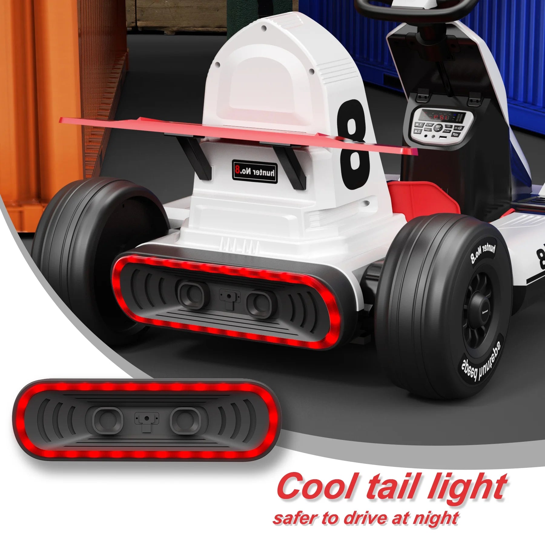White Electric Go Kart 12V 7Ah P989912
