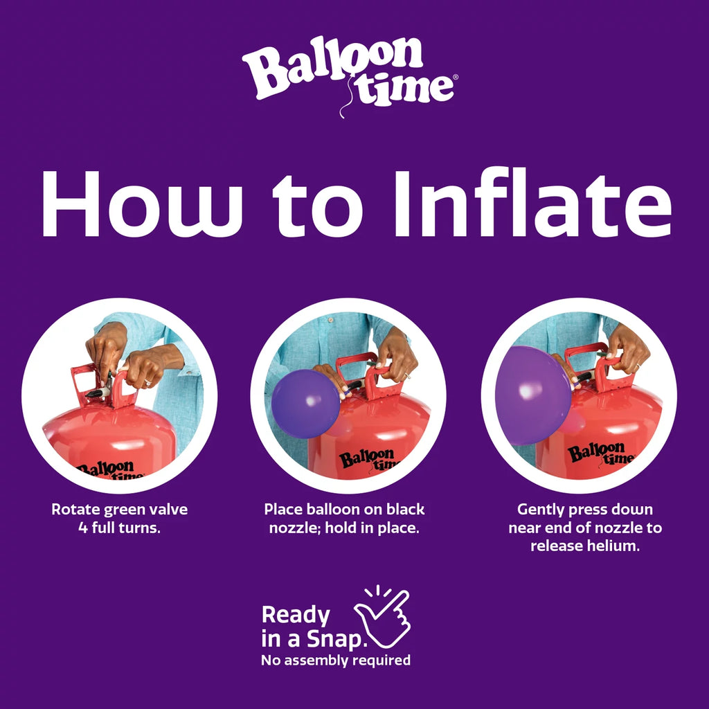 12in Helium Tank Kit with Latex Balloons I516