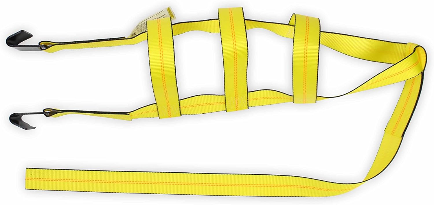 2-Pack Car Wheel Straps with Flat Hooks N422179