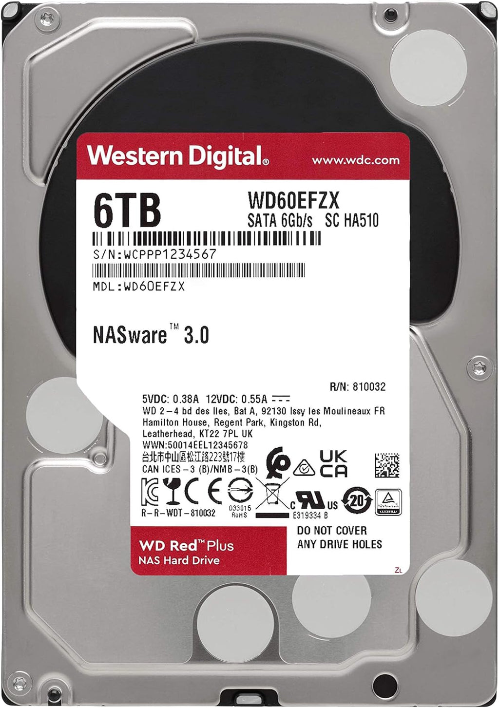 4TB NAS Internal Hard Drive HDD 5400 RPM SATA 6 Gb/s CMR 128 MB Cache 3.5 U6259