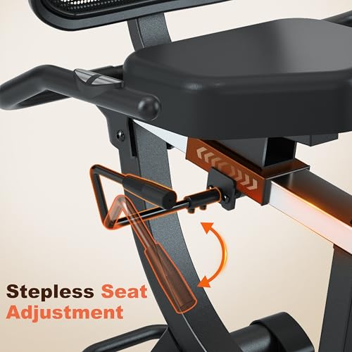 Magnetic Recumbent Exercise Bike with LCD Monitor and Large Seat Cushion L80787