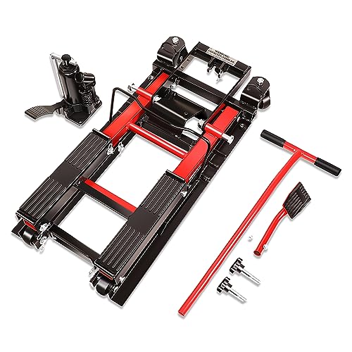 Motorcycle Lift Table 1000lbs Capacity Black J55684