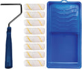10 Piece Paint Roller Tool Kit with Mini Plastic Paint Tray X2200