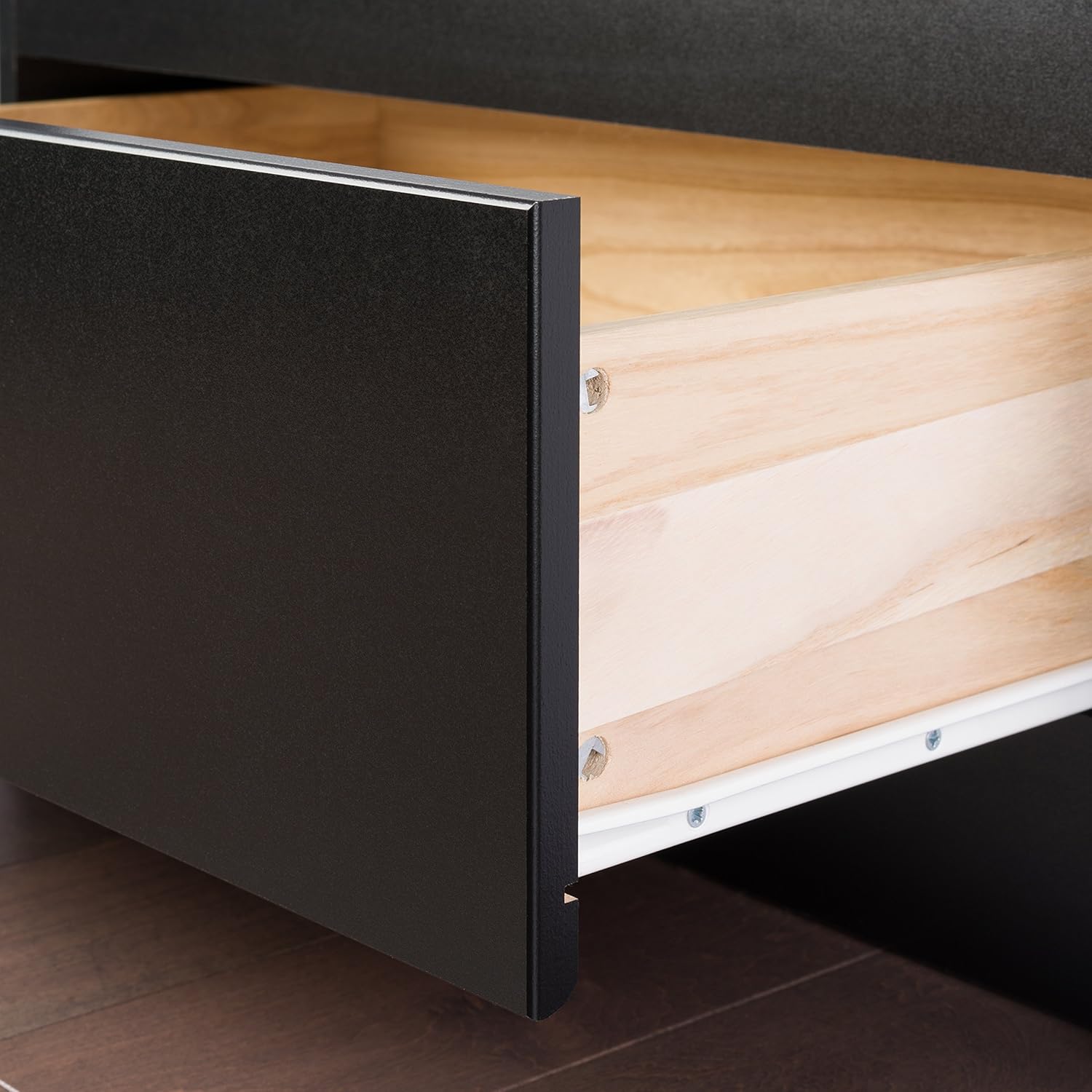 Black Full Platform Storage Bed with 6 Drawers C7527