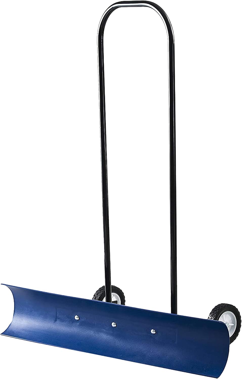 Blue Wheeled Snow Pusher Shovel L3957