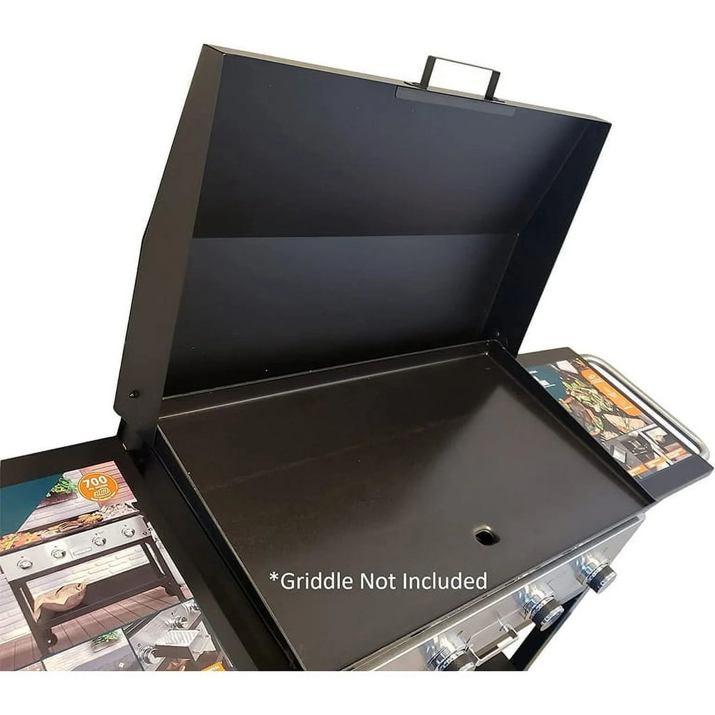 36 in Griddle Hood Lid Black BBQ Hard Cover E255