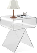 Clear Acrylic Nightstand 15" L x 12" W x 16" H R168