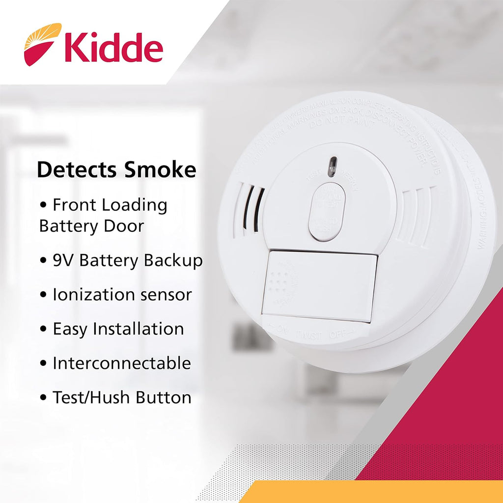 Hardwired Smoke Detector 2-Pack with Battery Backup D987234
