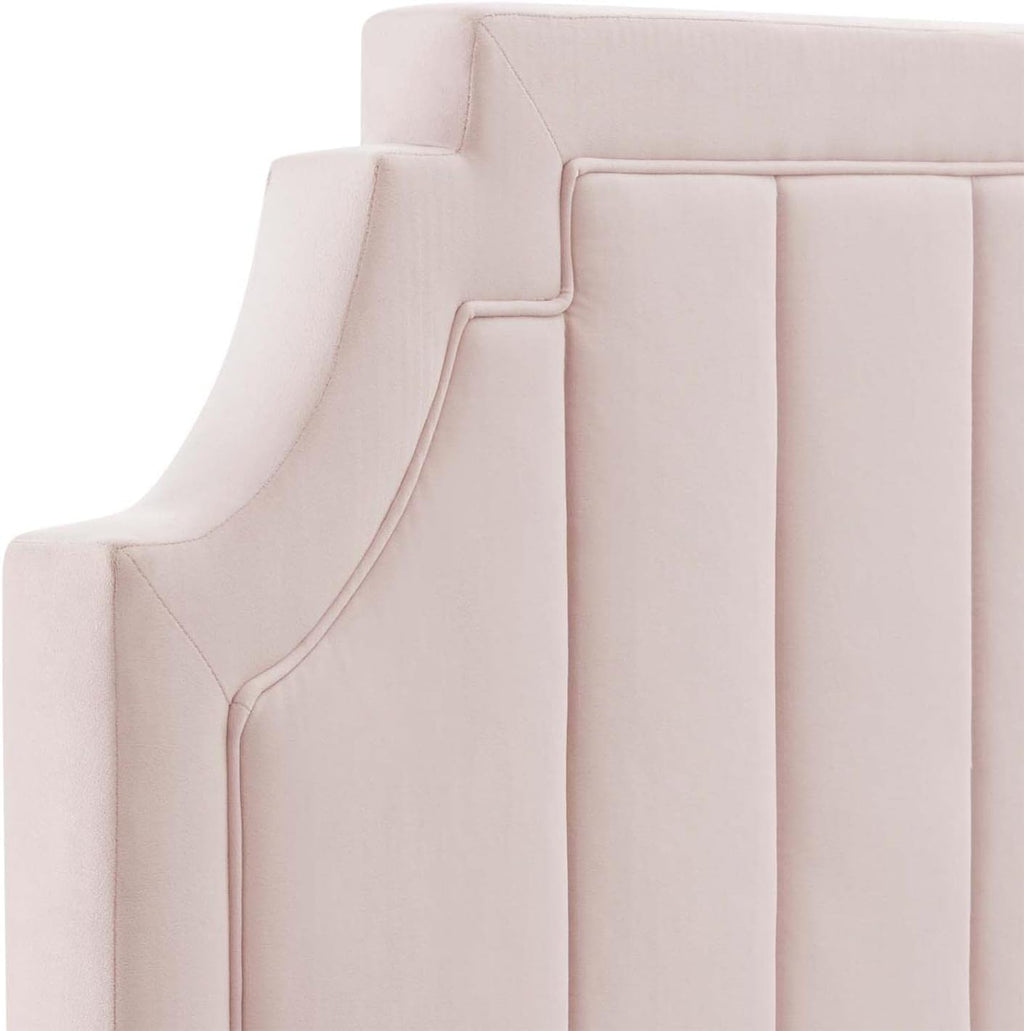 Channel Tufted Performance Velvet Headboard E774
