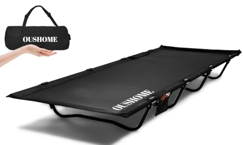 Ultralight Portable Folding Camping Cot, Black O9175