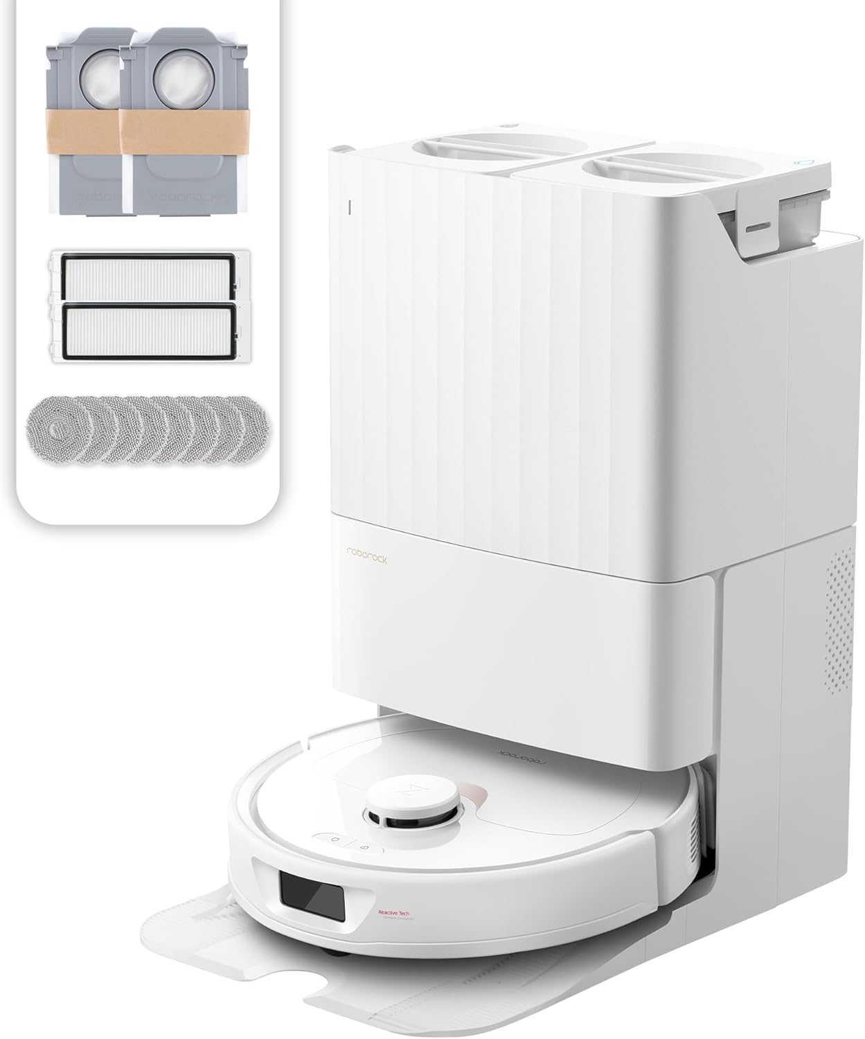 Robot Vacuum and Mop Combo, Self-Drying, 5500Pa Suction E79217