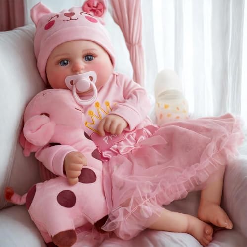 20-Inch Realistic Newborn Baby Doll with Soft Cloth Body K328062