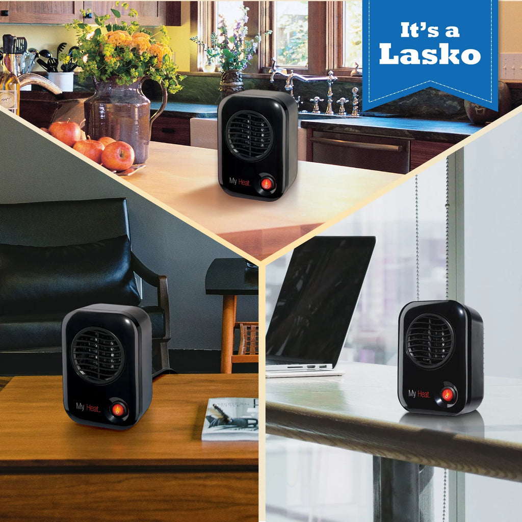 Black 6" Personal Tabletop Space Heater C300