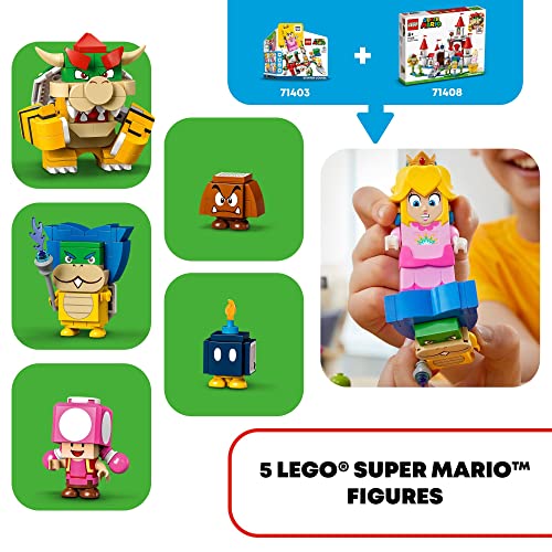 Peach’s Castle Expansion Set 71408, Buildable Game Toy with Bowser and Toadette Figures M86871