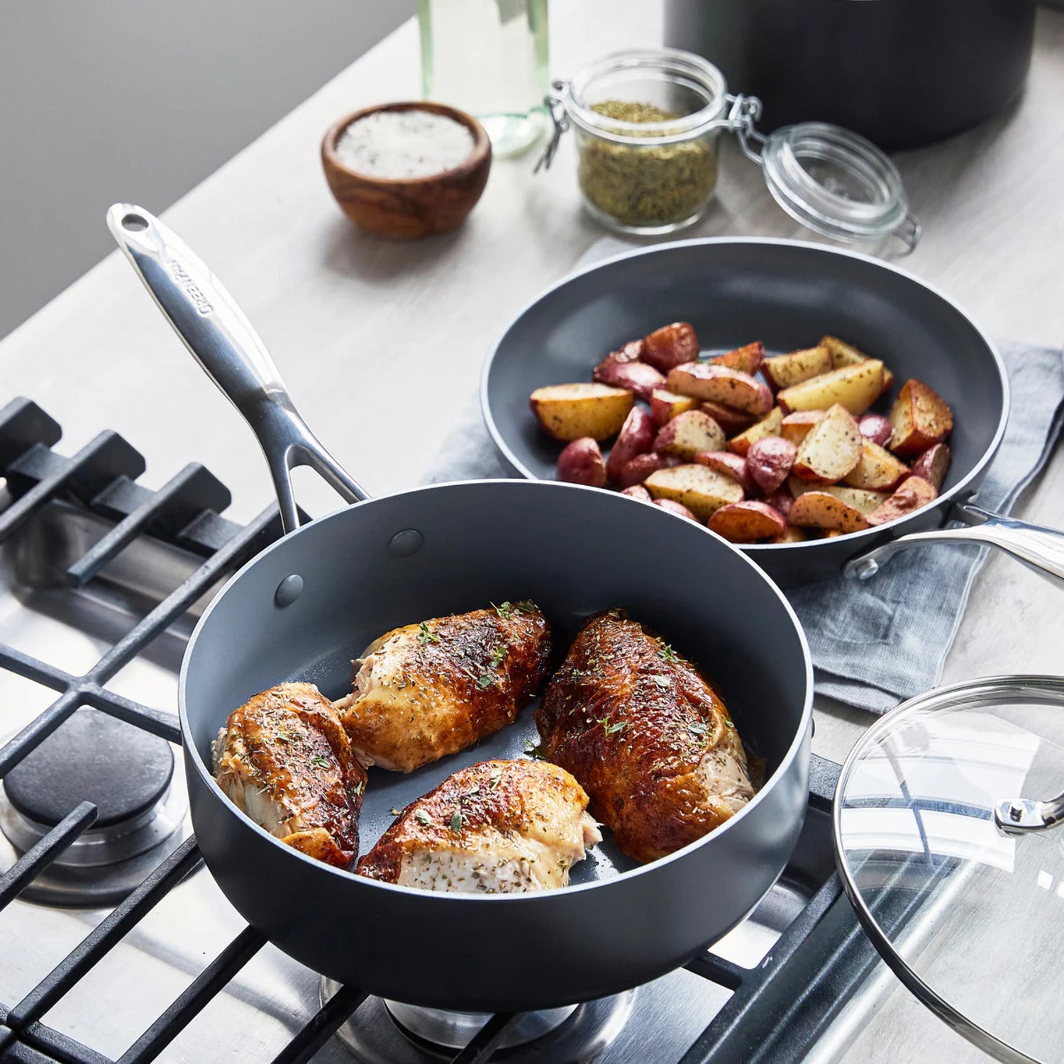 11-Piece Ceramic Nonstick Cookware Set N349935