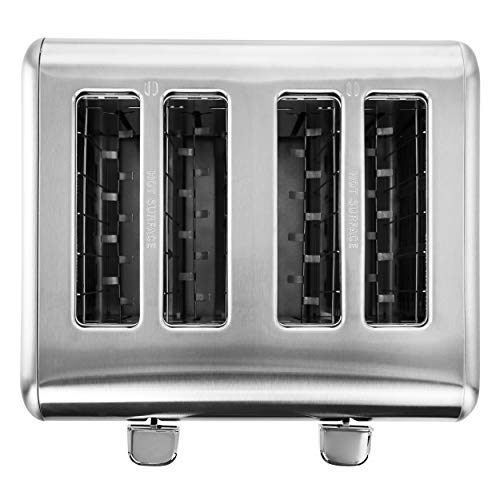 4 Slice Stainless Steel Red Toaster D216