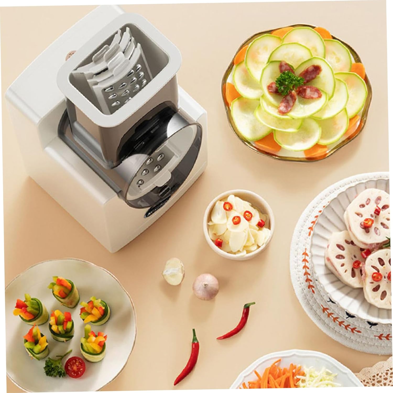 3 in1 Electric Cheese Grater with 6 Blades Z429