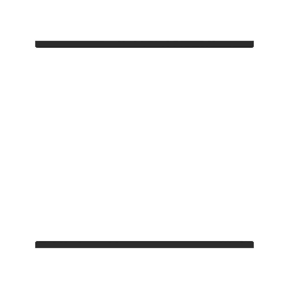 Matte Black Aluminum Privacy Fence Rail G31751