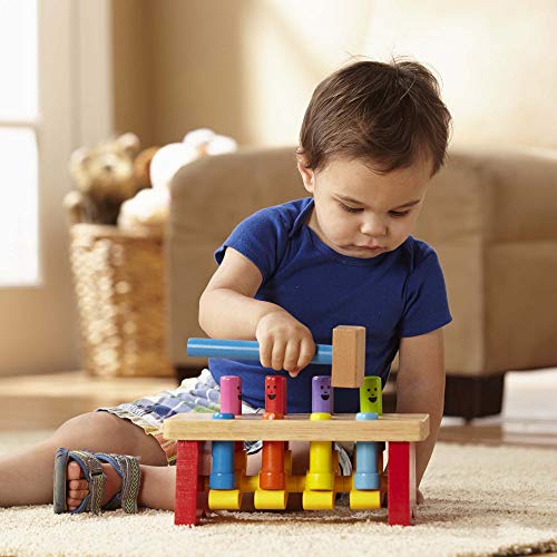 Wooden Pounding Bench Toy with Mallet K265