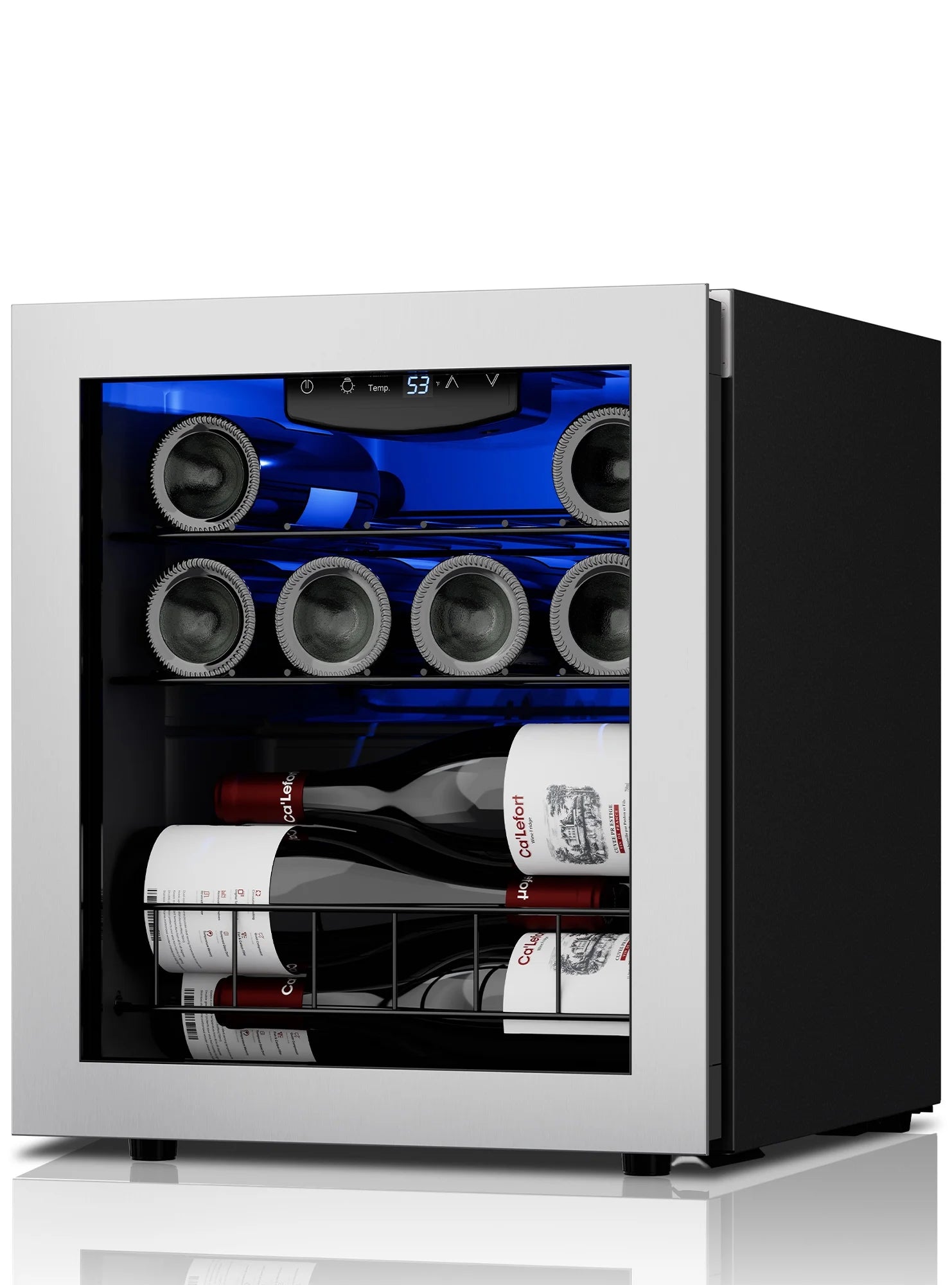 12 Bottle Mini Wine Refrigerator with Glass Door I74984
