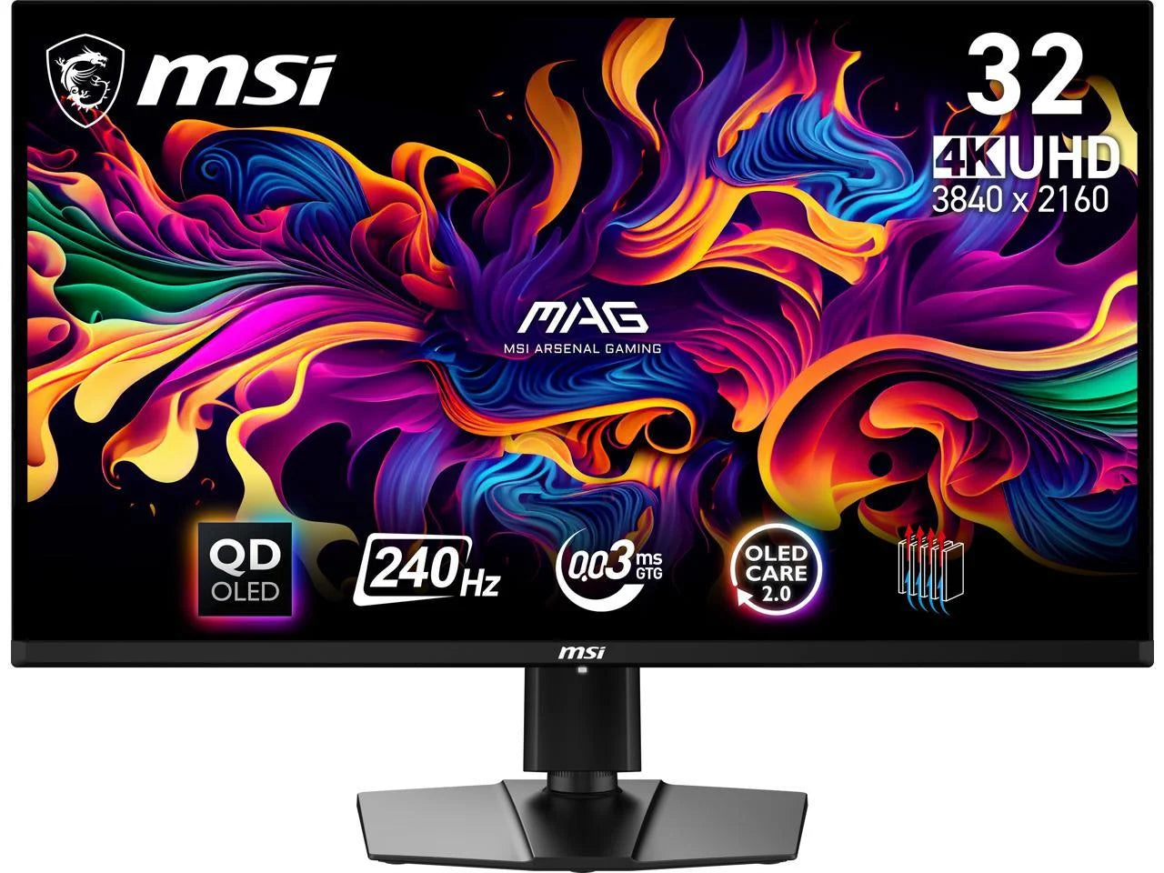 32" QD-OLED Gaming Monitor, 3840 x 2160, 240Hz, 0.03ms W4084