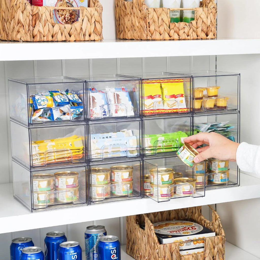 4 Pack Stackable Acrylic Storage Drawers A777408