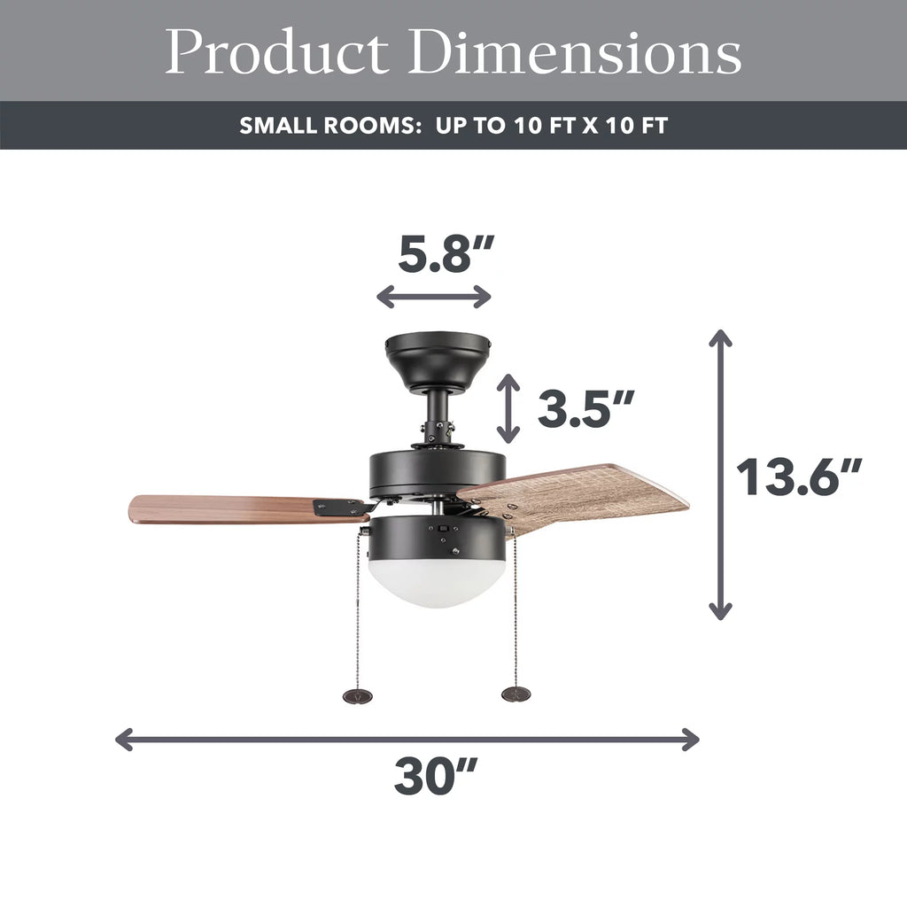 Bronze Indoor Ceiling Fan with Light G860026