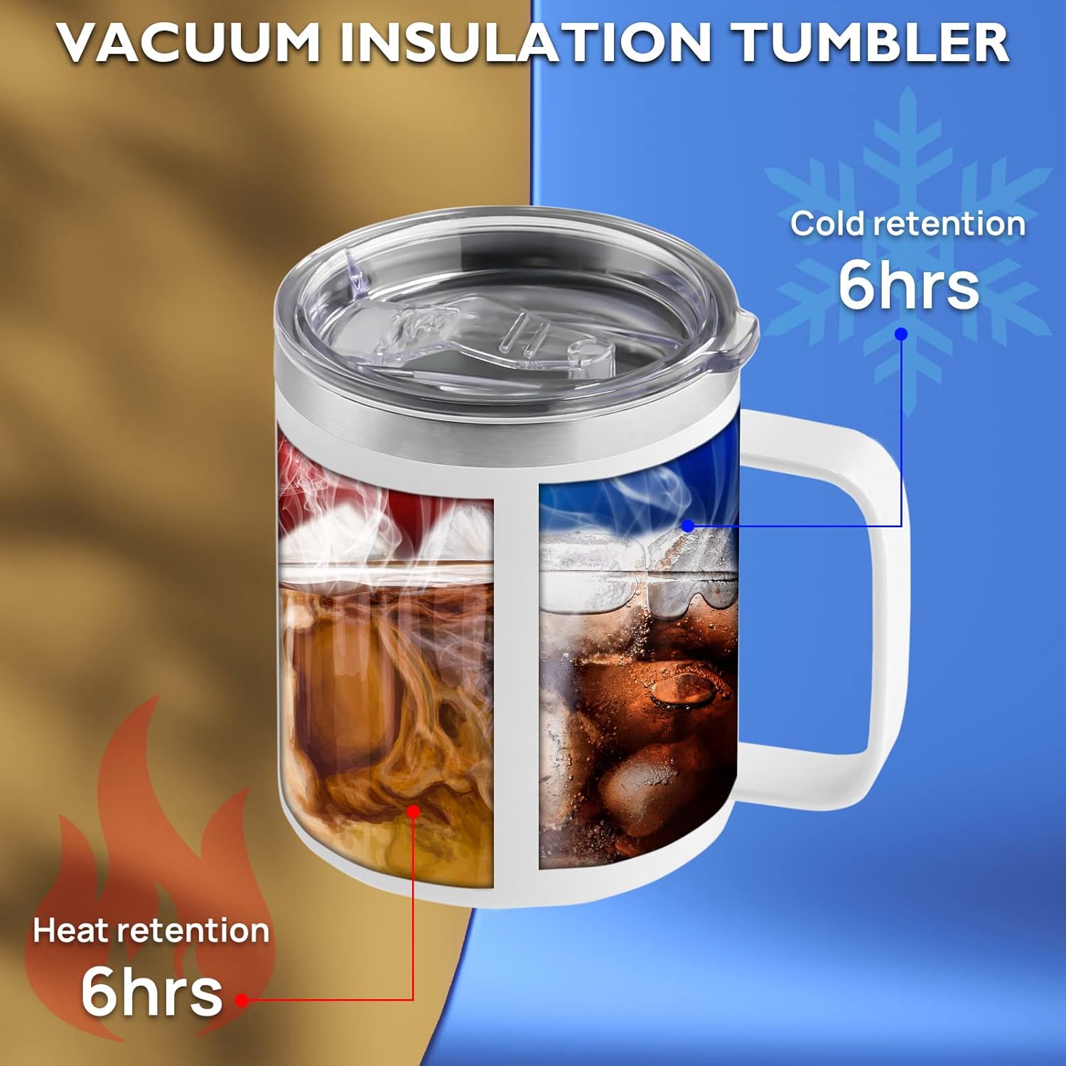 12 Oz Stainless Steel Double Wall Insulated Mug Set, 4 Pack Q371