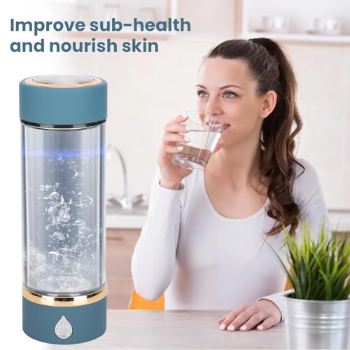 Blue Portable Hydrogen Water Ionizer Machine 380ml C21684