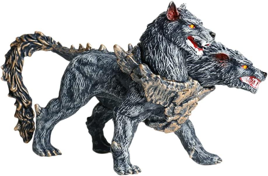 Cerberus Statue Figurine Double Head Art Sculpture Decoration R584075