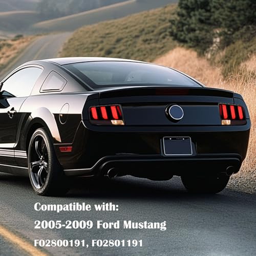 Black Housing Clear Lens LED Tail Lights Assembly X619