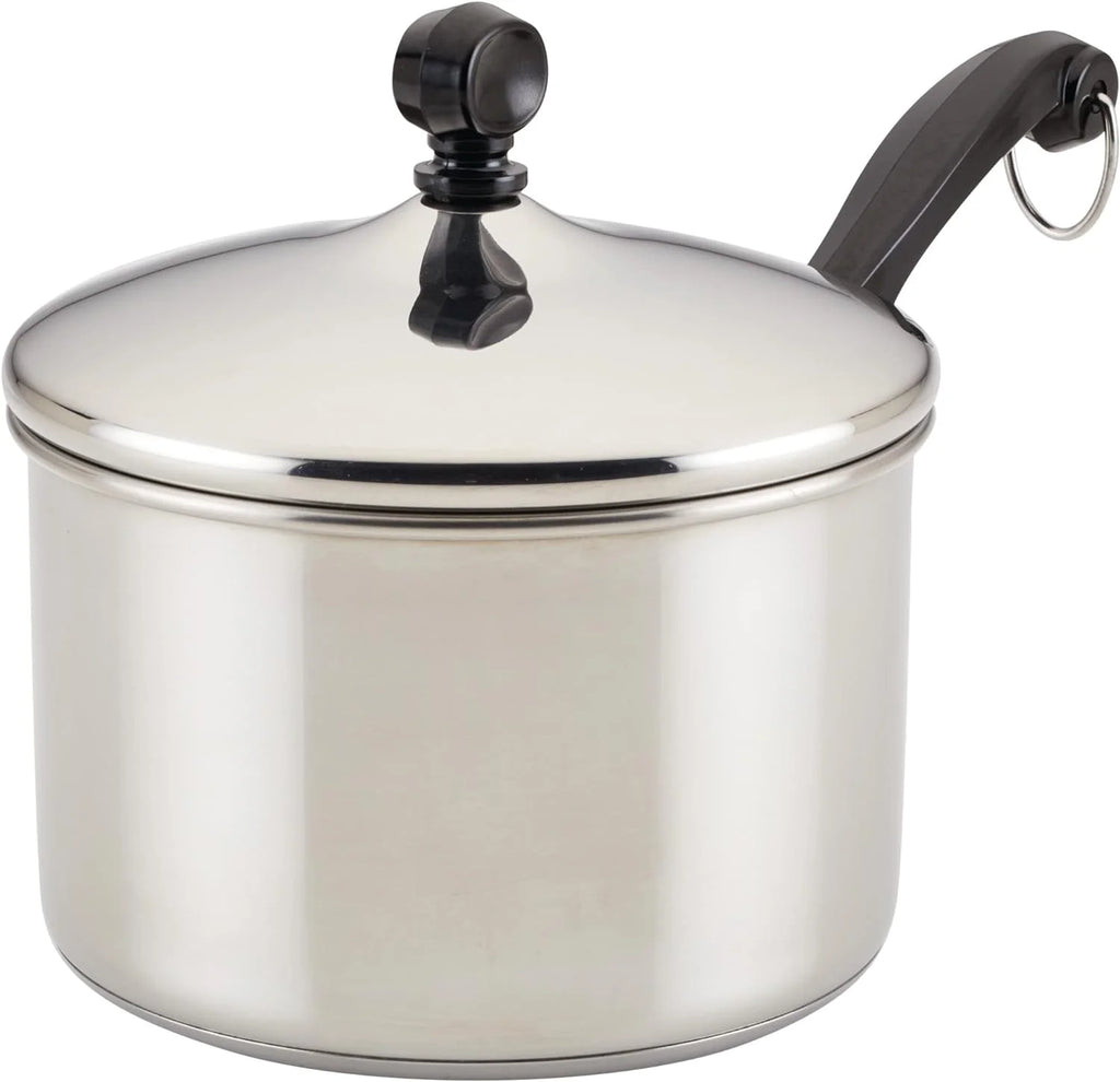 3 Quart Stainless Steel Sauce Pan with Lid X8044