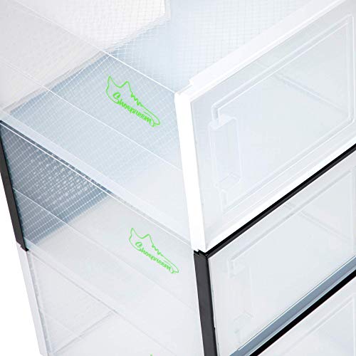 Black 6 Pack Shoe Storage Boxes A7597