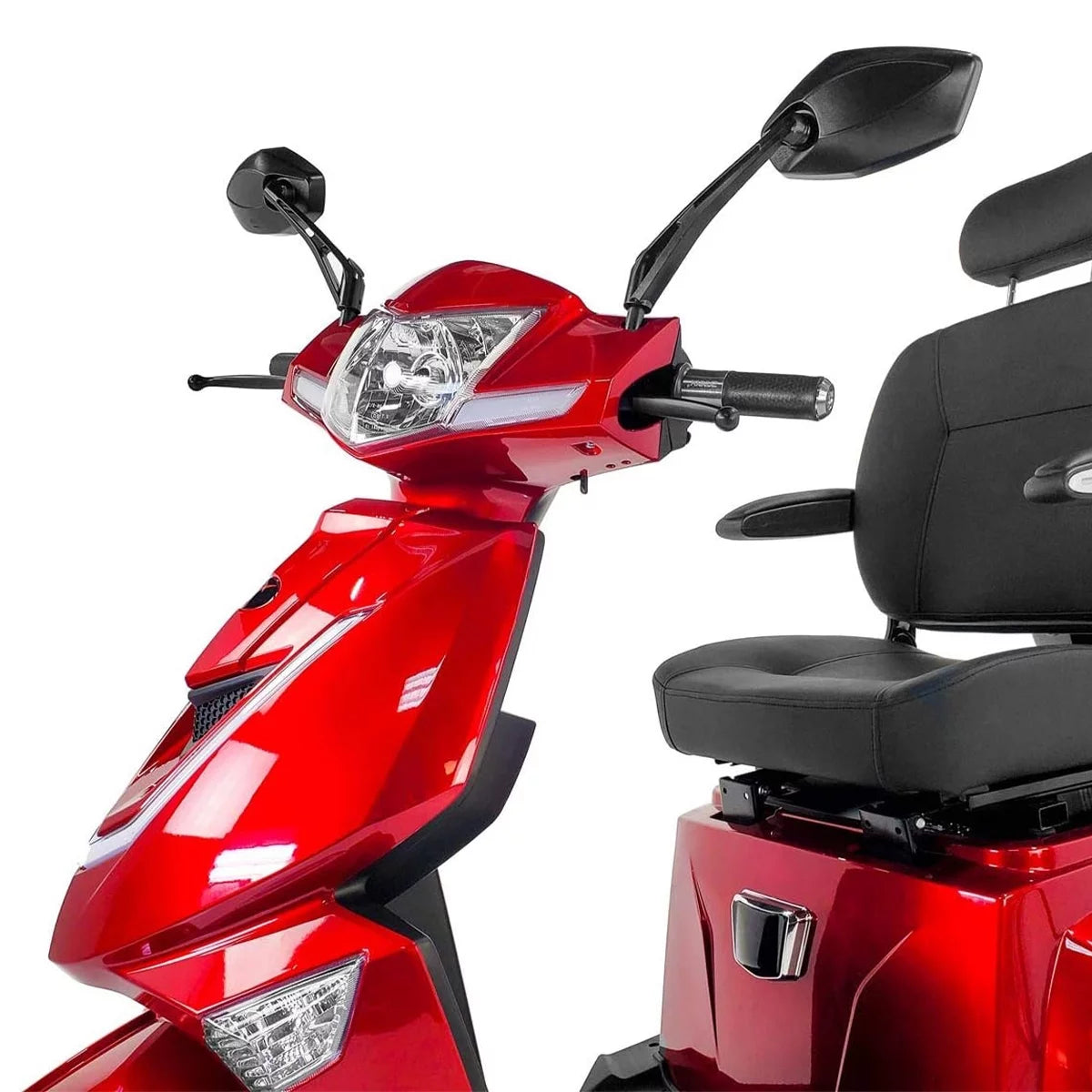 Red 3 Wheel Mobility Scooter, 300 lb. Weight Capacity O189768
