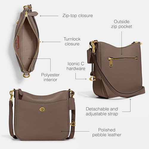 Polished Pebble Leather Chaise Crossbody S416