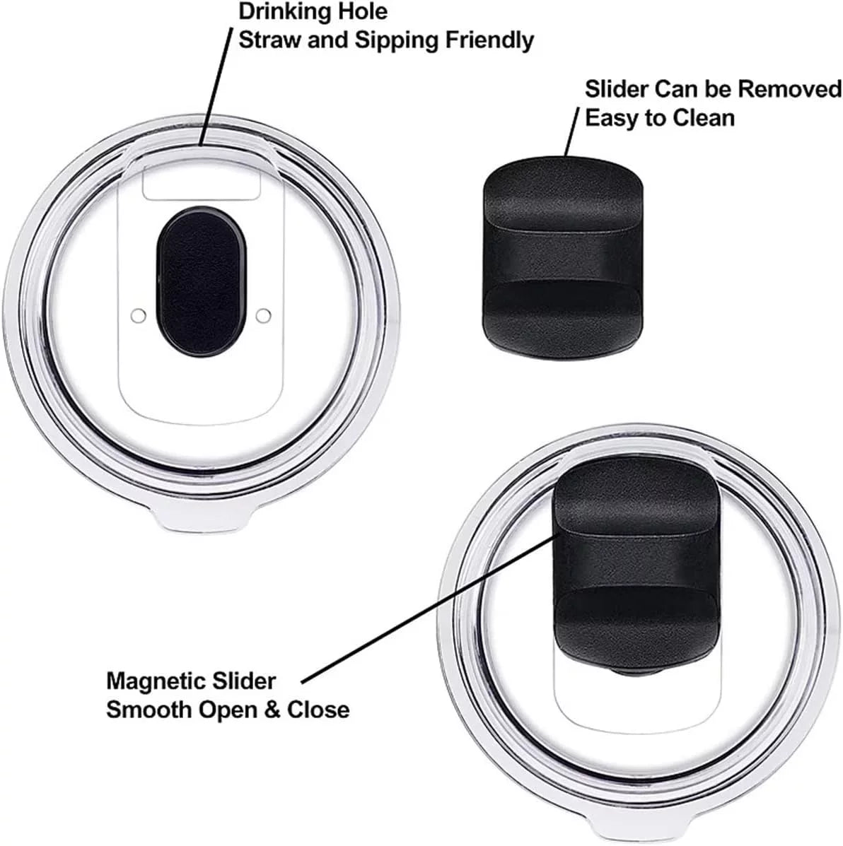 5 Pack Magnetic Spill Proof Tumbler Lid P112499