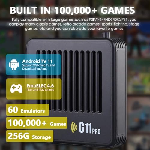Retro Gaming Console with 2.4g Wireless Dual Controllers, HDMI Output M8757