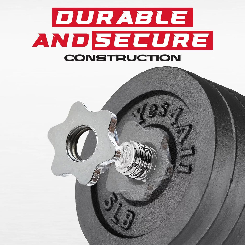 105 lbs Adjustable Cast Iron Dumbbell Set J773